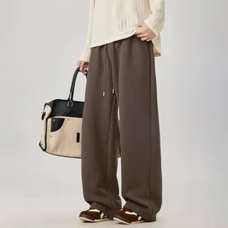 B&R กางเกงกีฬาผู้ชาย Sweatpants แบบบาง สีล้วน เอวยางยืด แนววินเทจสไตล์ญี่ปุ่น เรียบง่ายใส่สบาย