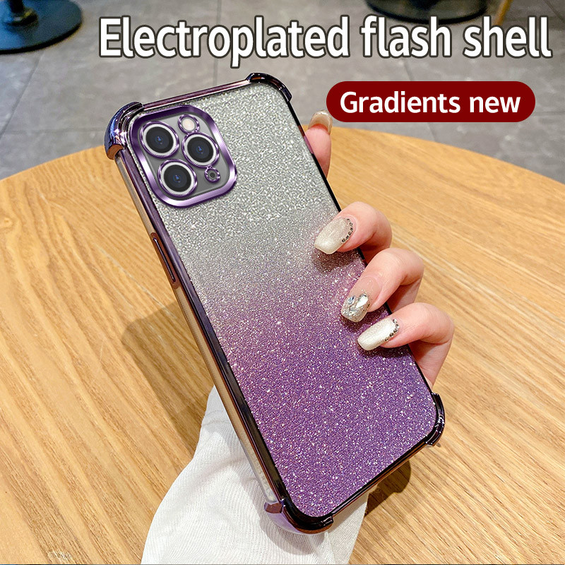 เคส iPhone 11 เคส iphone 11pro เคส iPhone 11 pro max เคส Cute Soft เคส flash shell Four Corner Anti 