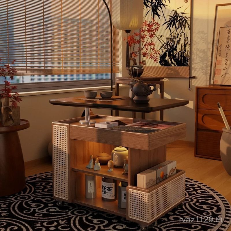 Clearance ครัวเรือนโต๊ะกาแฟรถเข็นขนาดเล็ก Apartment ยกตู้โซฟา Bus Wheelside ห้องนั่งเล่นมือถือไม้เนื