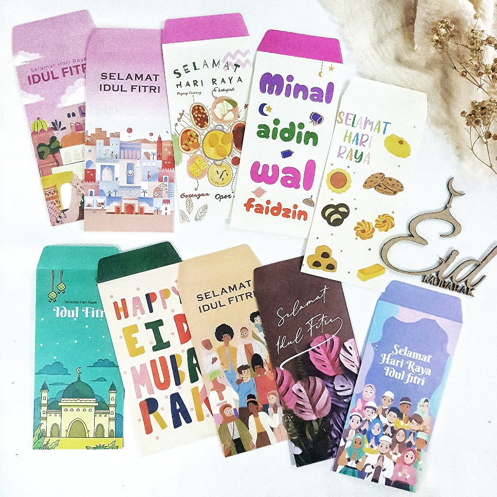 [CONTENTS 10 แผ่น] EID AL-FITR ENVELOPE 2026 / EID ANGPAU ENVELOPE 2026 / EID AL-FITR ENVELOPE 2026 