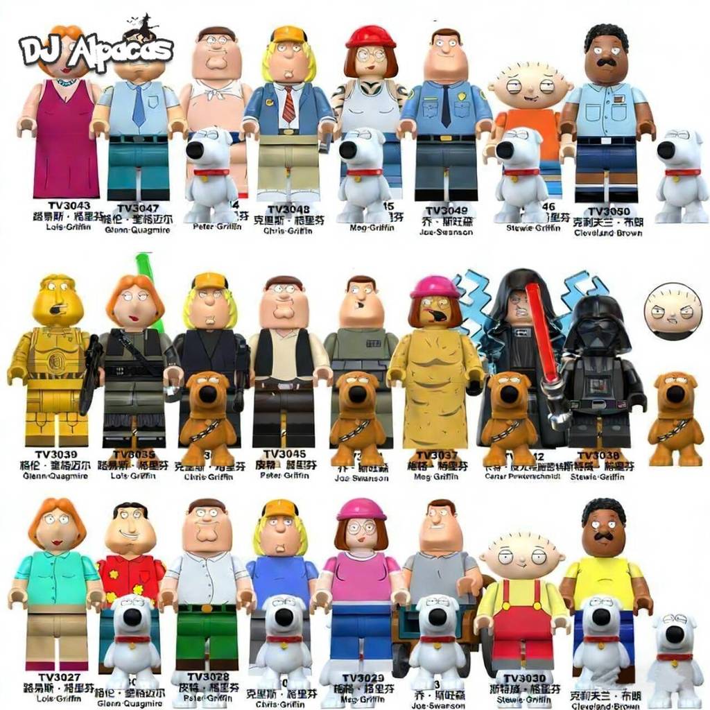 มินิฟิกเกอร์ Peter Stewie Toy Family Guy ตุ๊กตาสะสม