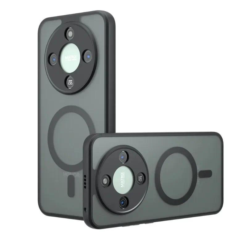 สําหรับ Huawei Honor X9D Magnetic อะคริลิค Matte Case สําหรับ Honor X70 HShockproof โปร่งใสฝาครอบโทร