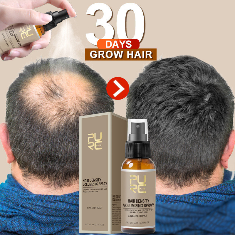 ขายร้อน#PURC Hair Care Essence Mist 30 Days Soft Nourishing Scalp Black Hair Mist พร้อมวันสต็อก