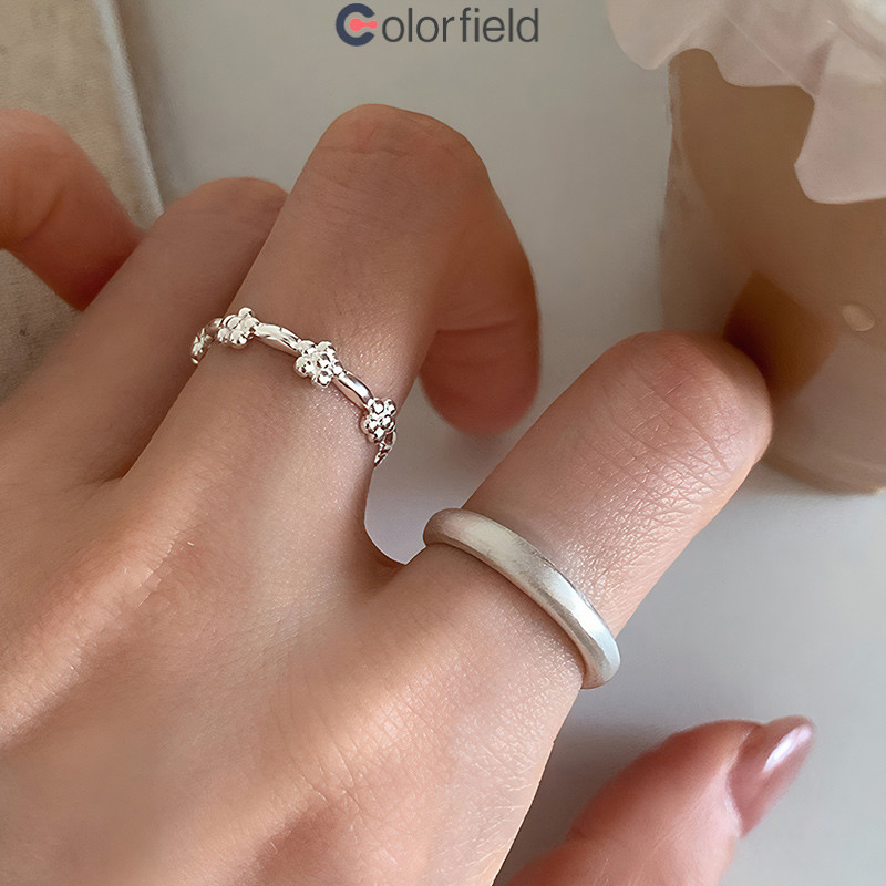 Colorfield ชุด 2 ชิ้น ดีไซน์มินิมอล อเนกประสงค์ สดใส ดีไซน์ไม่ซ้ำใคร ปรับได้ แบบเปิด แหวน-COD💖