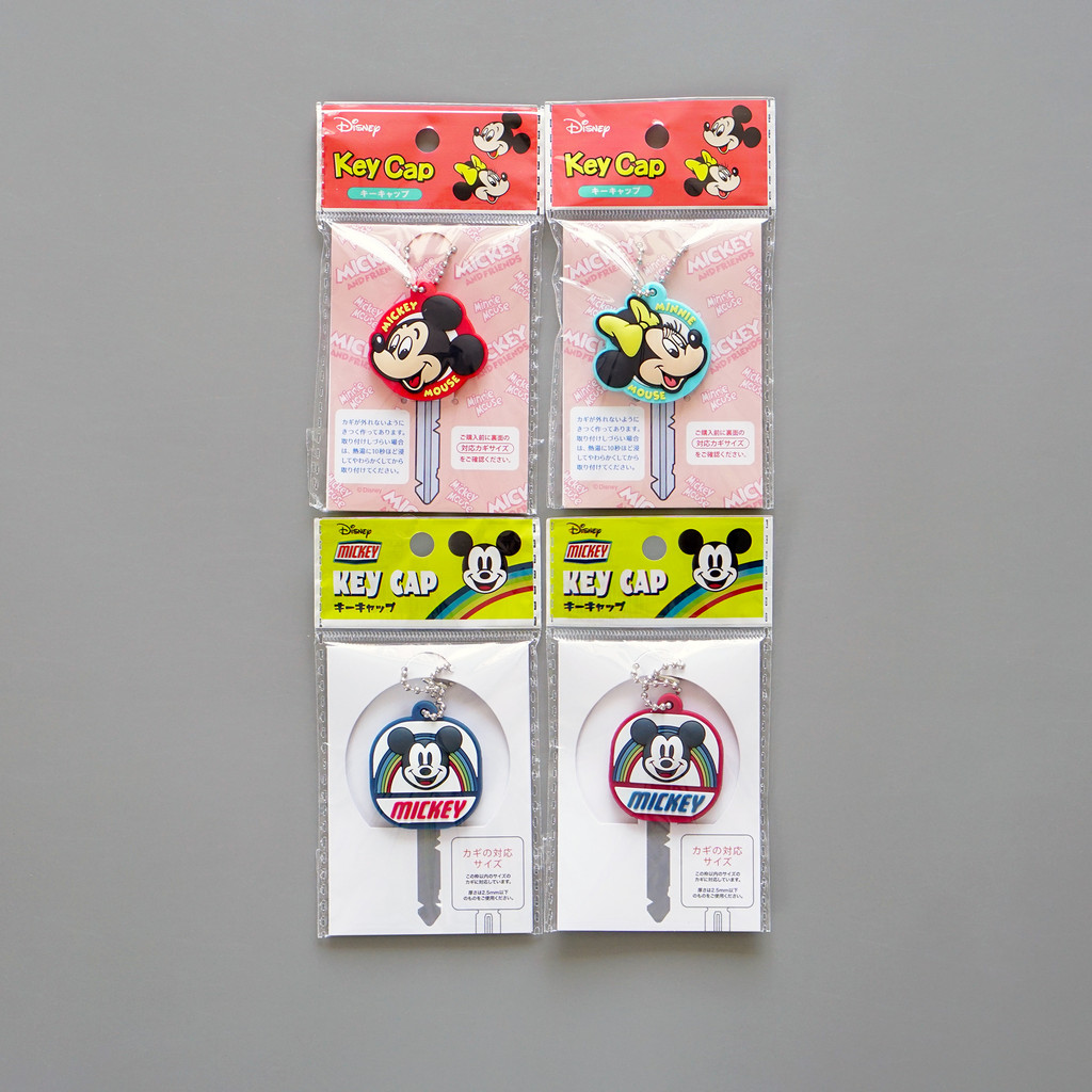 [พร้อมส่งในไทย] DISNEY Key Cap เคสกุญแจ พร้อมโซ่ไข่ปลา มิกกี้ มินนี่ ล็อตโซ่ ของแท้ 100% จากญี่ปุ่น