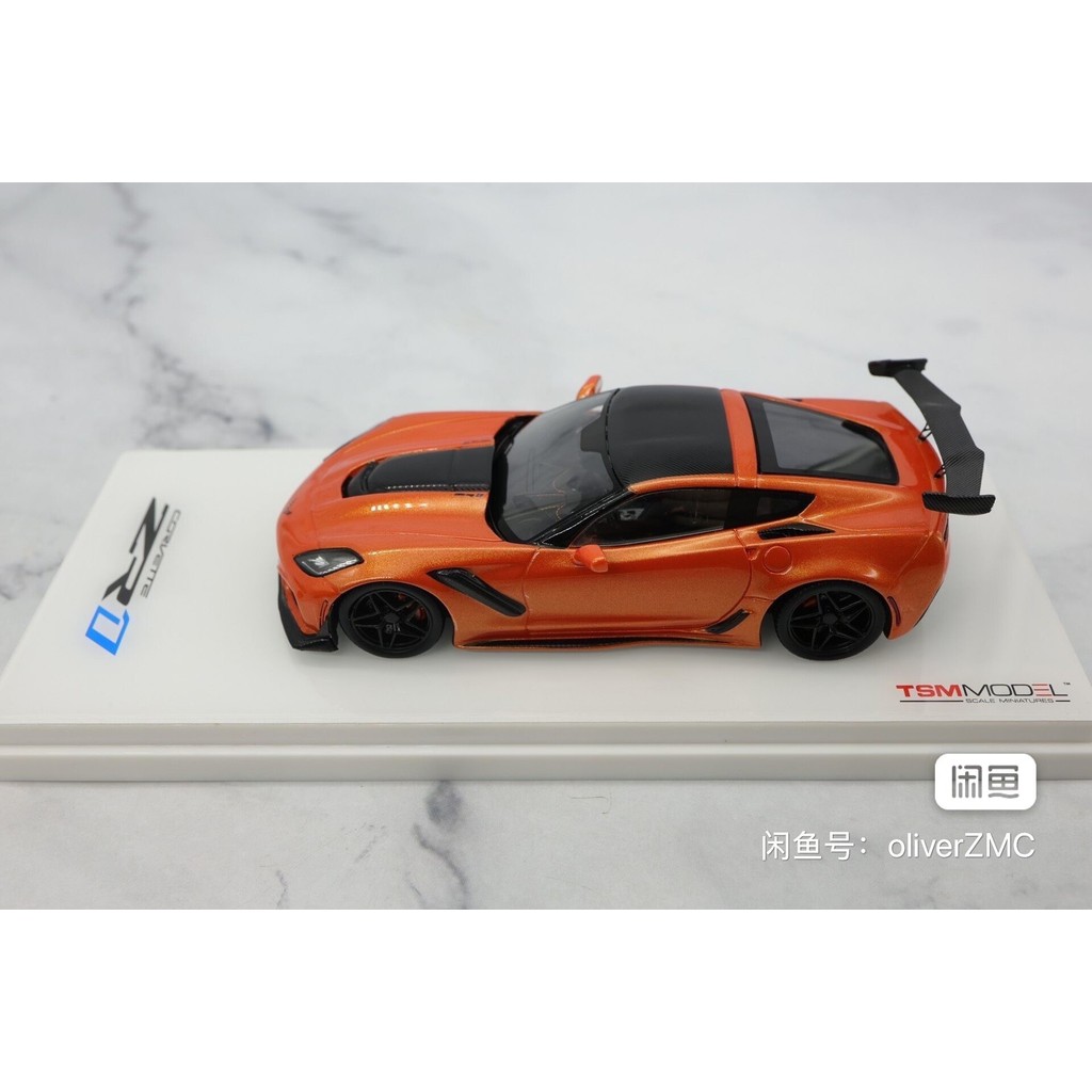 [สต๊อกพร้อม] tsm 1/43 Chevrolet Corvette c7 Corvette zr1 covette zr1 Original Pack, เกือบใหม่เอี่ยม,