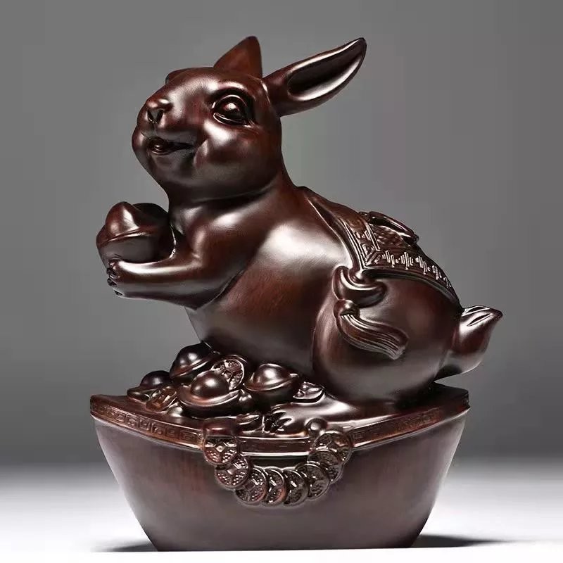 Rosewood Carv Lucky Rabbit Zodiac Rabbit ธ.ค//♥1.26