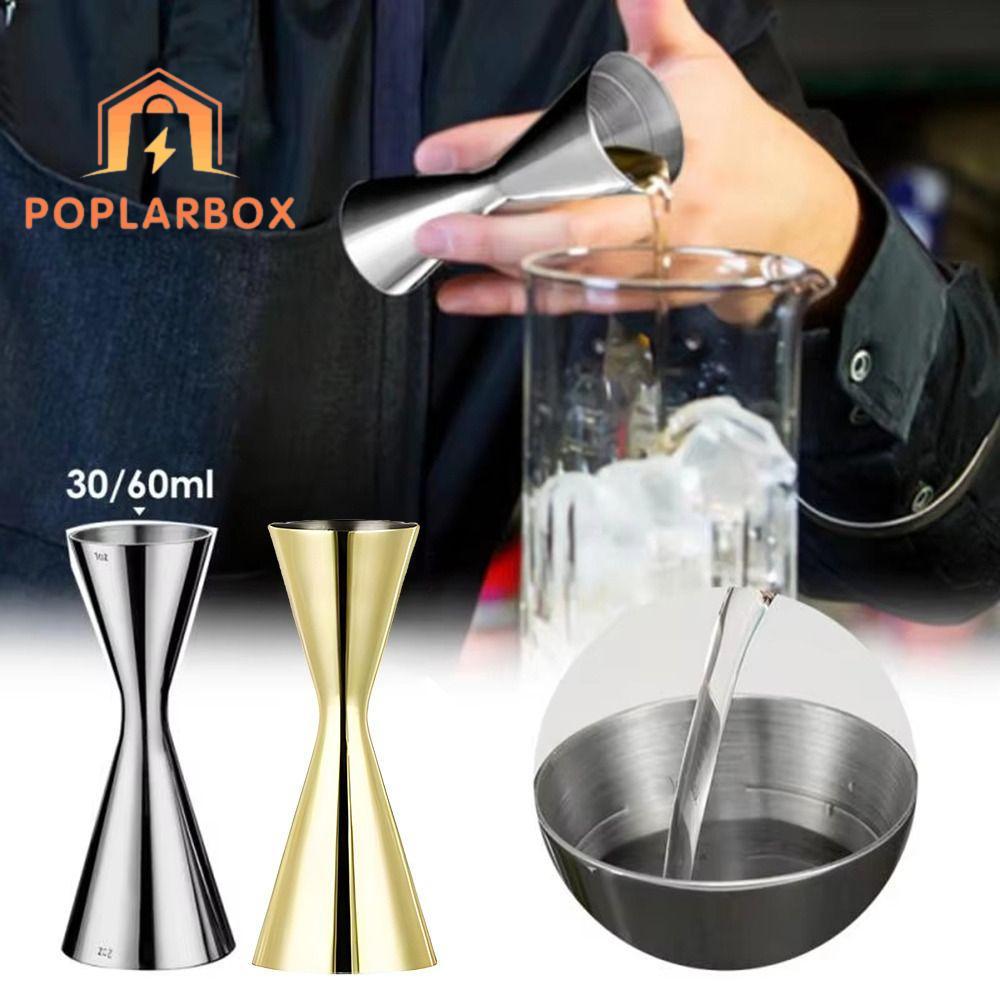 EPTRO วัด Jigger, 2oz 1oz 304 สแตนเลสสตีลแก้ว Shaker, สไตล์ญี่ปุ่นหนา Dual Shot วัดถ้วยบาร์
