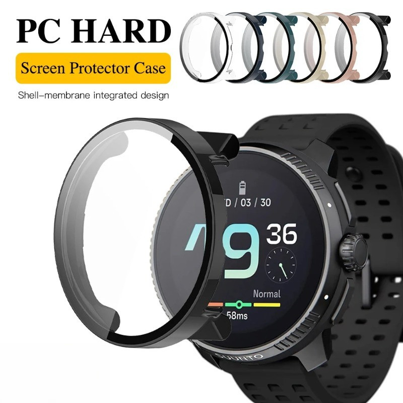 สมาร์ทวอท์ชป้องกันหน้าจอสําหรับ Suunto Race 2 Matte Hard PC กรณี + กระจกนิรภัยสําหรับ Suunto Race2 ป