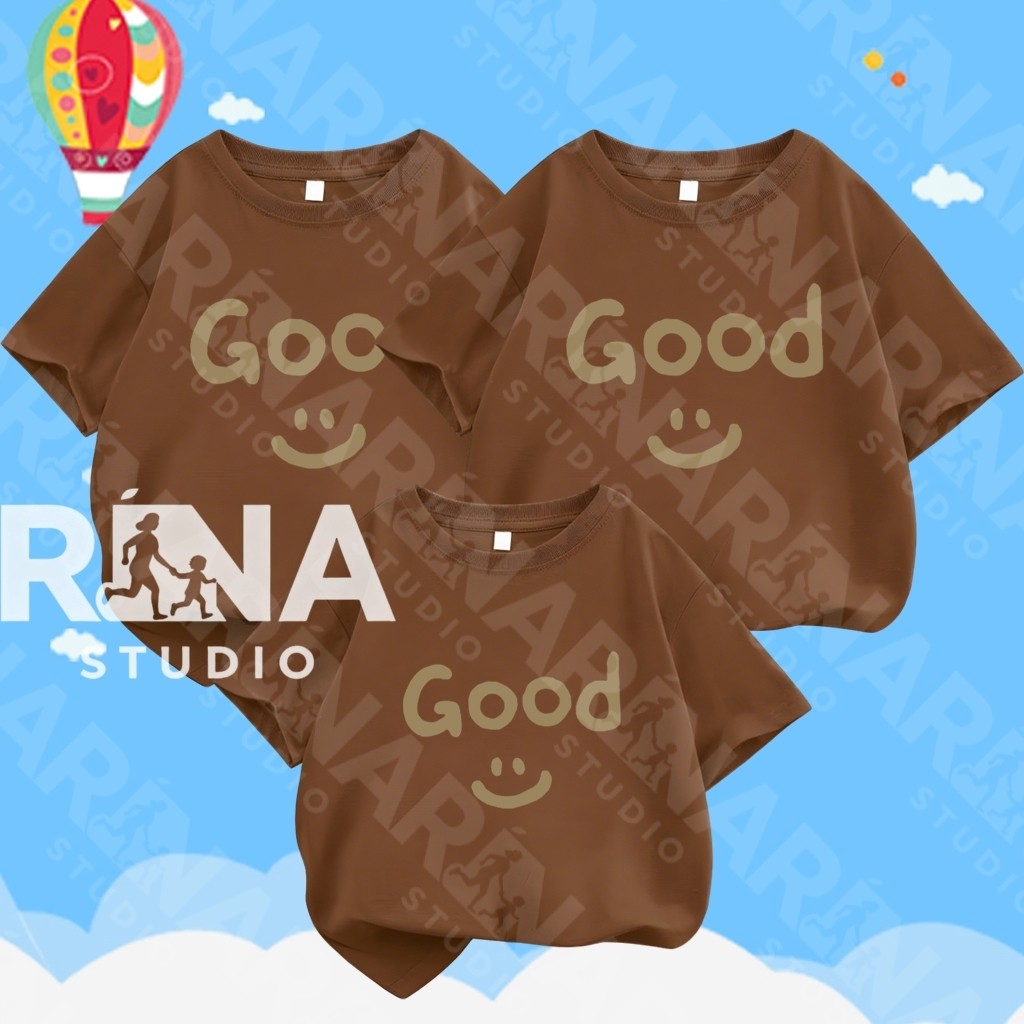 🔥พร้อมส่ง&COD🔥RINA STUDIO🔥 2025แบบใหม่ ทีชิร์ตผ้า cotton เอวกลม ชุดพ่อแม่ลูก ชุดครอบครัว ชุดแม่ลูก#2 - รูปที่ 5