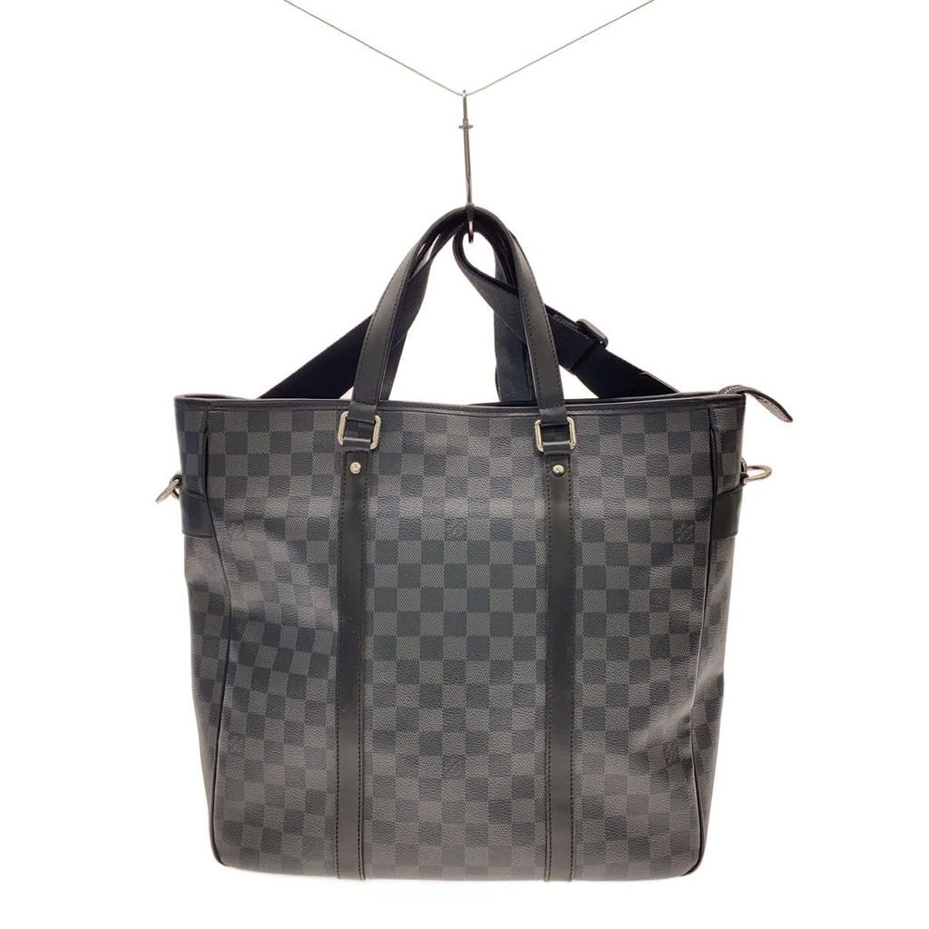 LOUIS Vuitton Tote Bag Purse Tadao PM_Damier Graphite pvc BLK Direct from Japan Secondhand