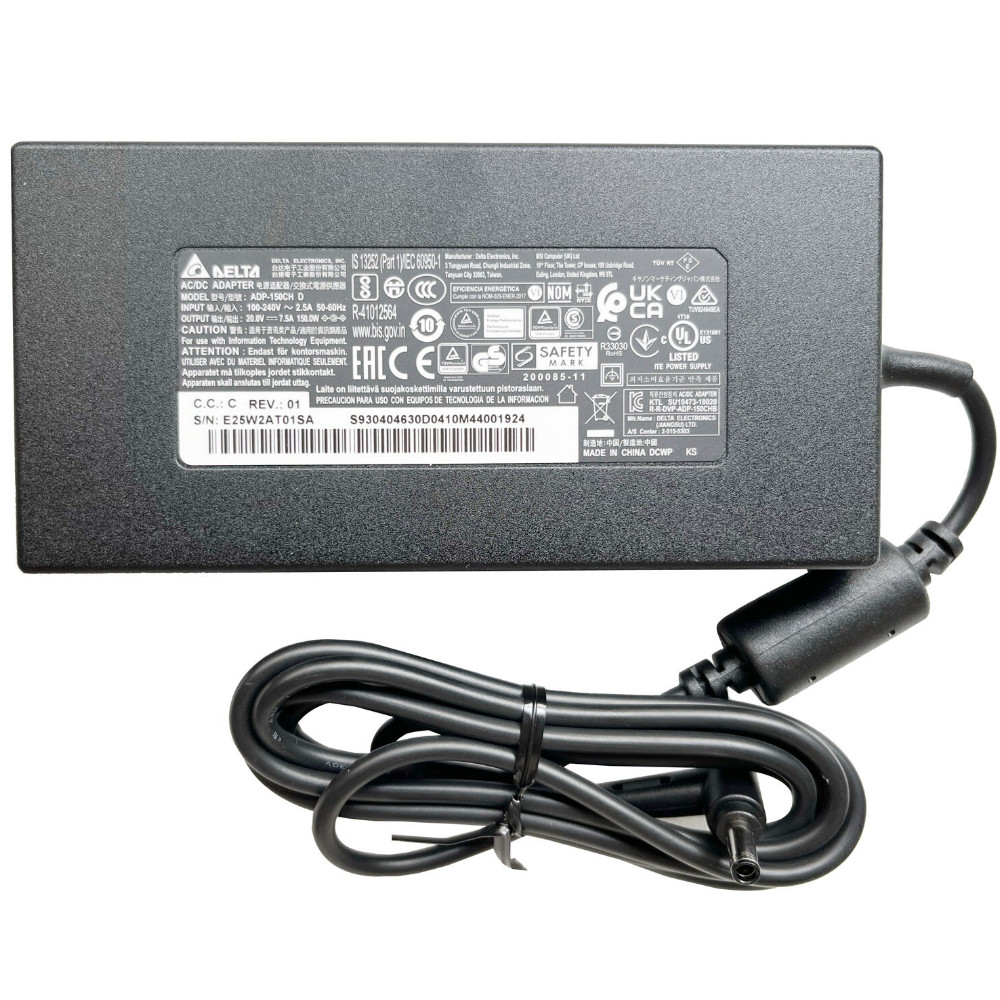 Delta 20V 7.5A 150W AC Adapter Charger สําหรับ Gigabyte Gaming A16 GA6H แหล่งจ่ายไฟ