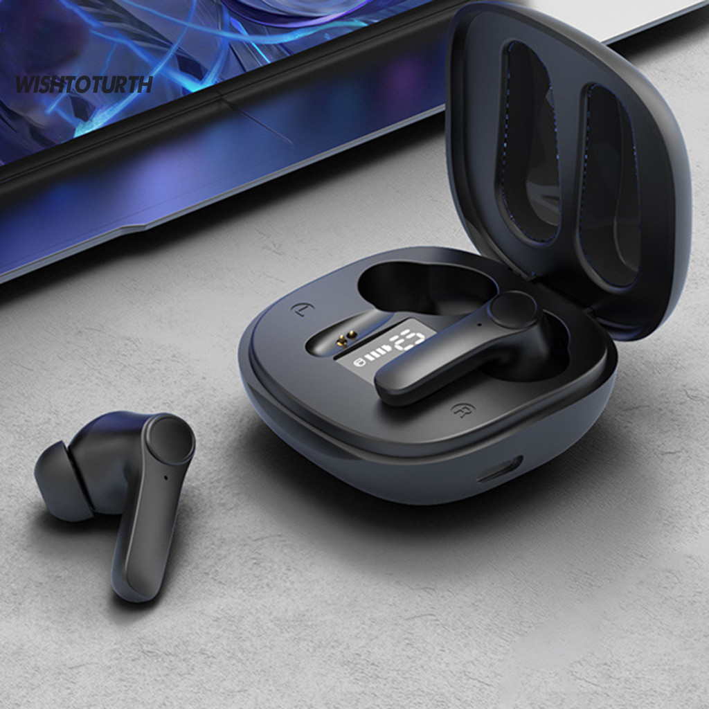 ☼WT หูฟังไร้สายกันน้ํา IPX6 Ergonomic