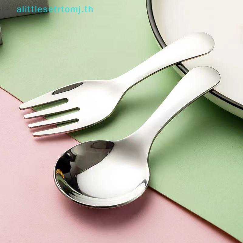 ช้อนส้อมมินิสแตนเลสมากำลังพกพา สำหรับอาหารกลางแจ้งและการแคมปิ้ง - รูปที่ 2