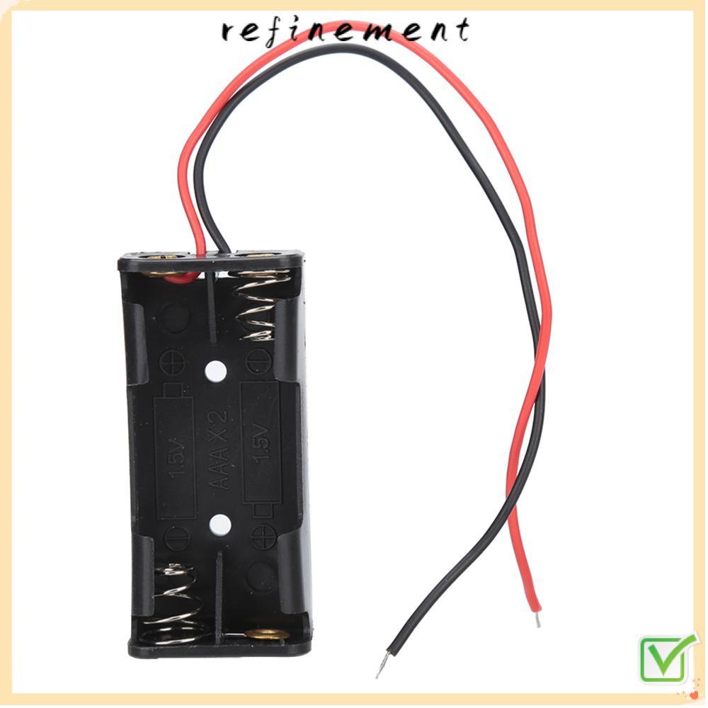 REFINEMENT 10 ชิ้น 3 1.5 โวลต์ AAA ผู้ถือแบตเตอรี่, 2 1.5 โวลต์ AAA 15 ซม.ลวด 2 1.5 โวลต์ AAA ผู้ถือ
