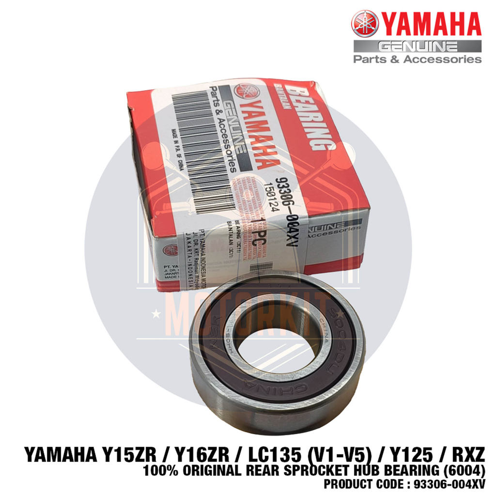 Y15 Y16 Y125 RXZ LAGENDA FI LC135 V1 V2 V3 V4 V5 REAR SPROCKET HUB BEARING 6004 93306-004XV