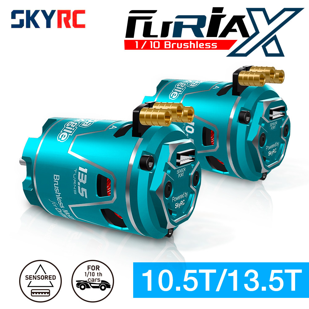 SKYRC FuriaX Supa Agile 10.5T 13.5T Sensored มอเตอร์ไร้แปรง, 1-3S LiPo ใช้งานร่วมกับ 3.175 มม.เพลา,อ