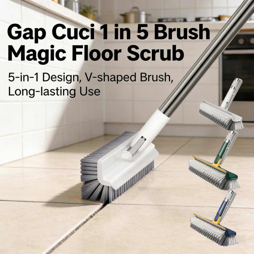 Cuci Magic Brush Floor 5 in 1 Bathroom Scrub Gap