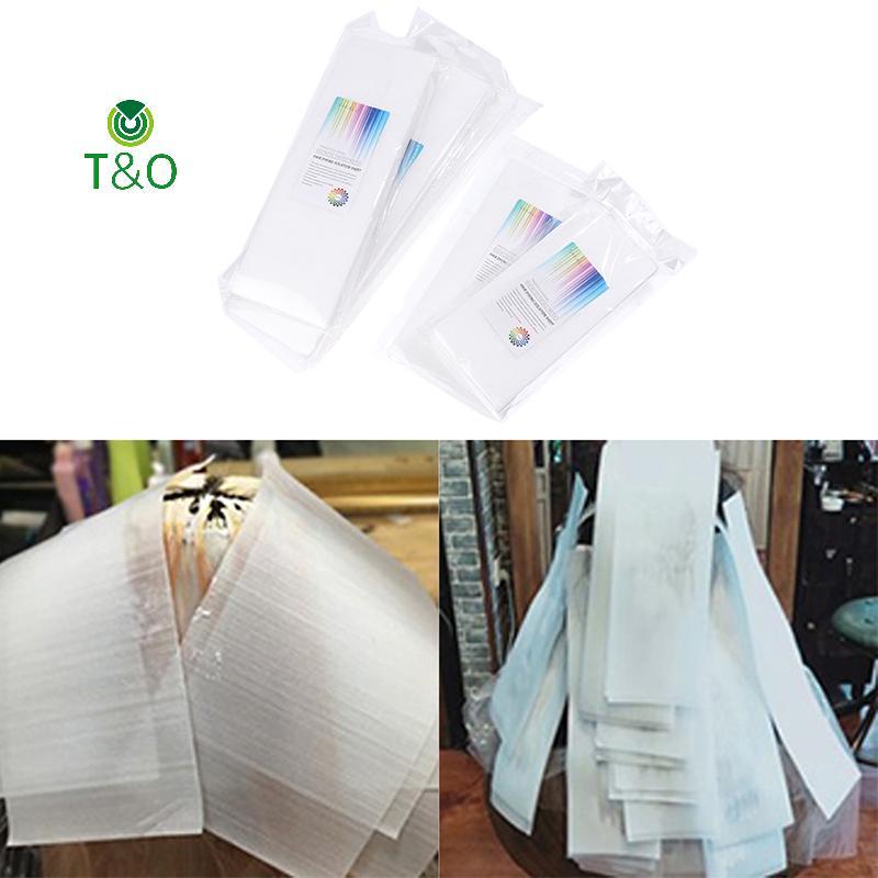 T&O 50 ชิ้นกระดาษไฮไลท์แผ่นย้อมผมนํากลับมาใช้ใหม่แผ่นแยกสีผม