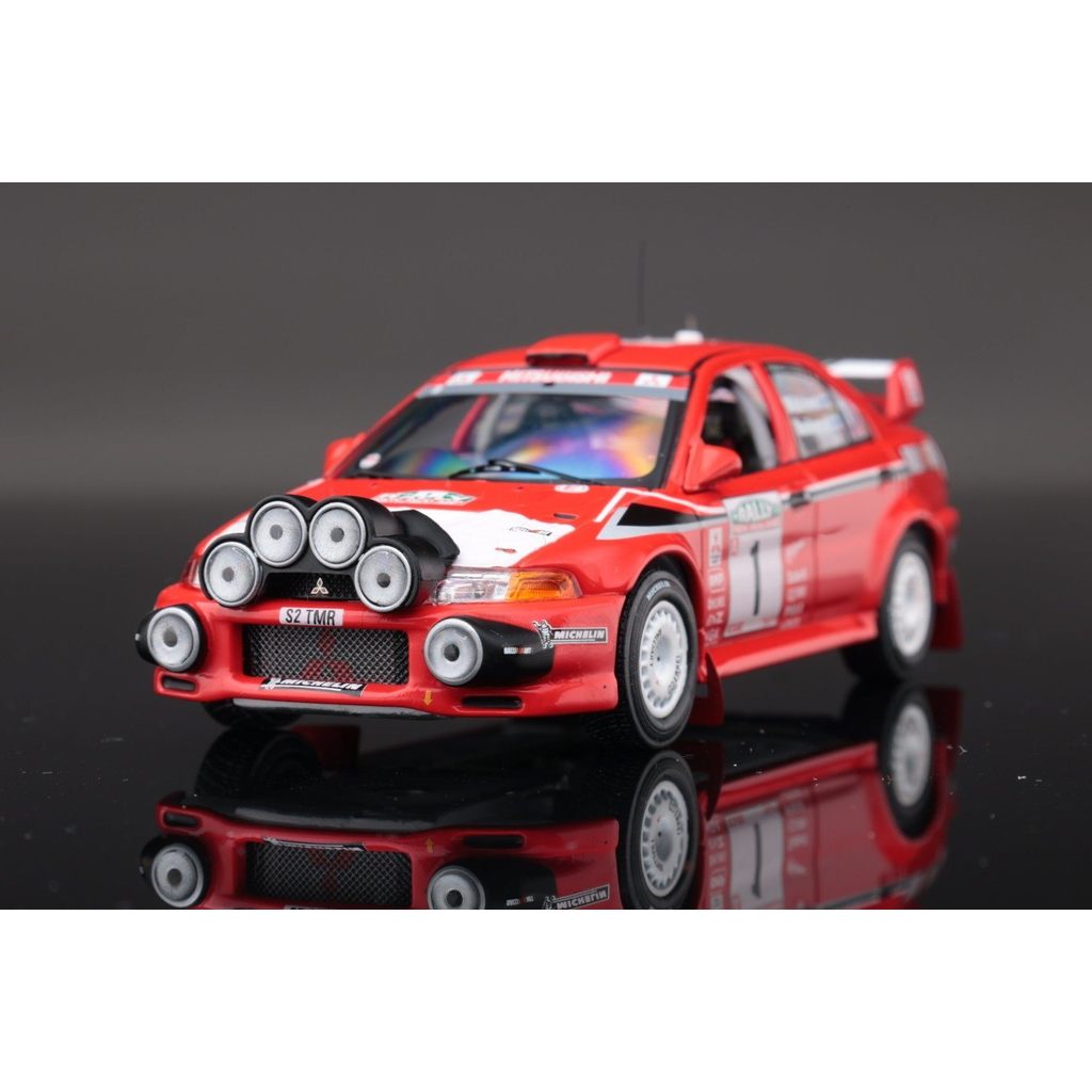 IXO 1/43 Mitsubishi Evo6 WRC Mitsubishi Lancer Evolution VI Original Package Original Box ผลิตโรงงาน