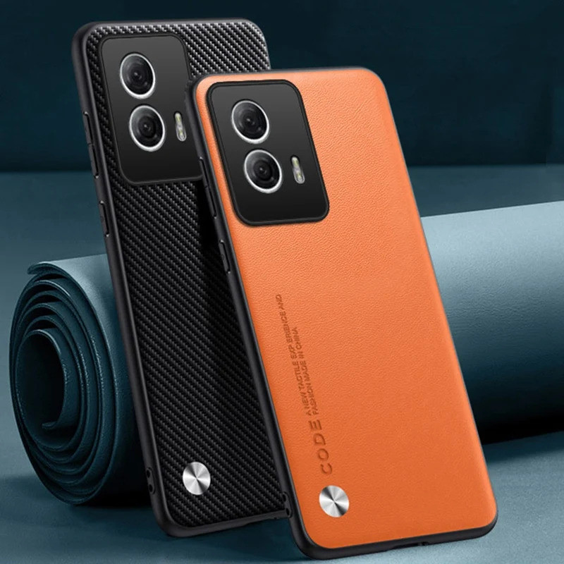 หรูหรา PU หนังสําหรับ Motorola Moto G96 ฝาหลังซิลิโคนกันกระแทกป้องกันเคสโทรศัพท์สําหรับ Motorola G96