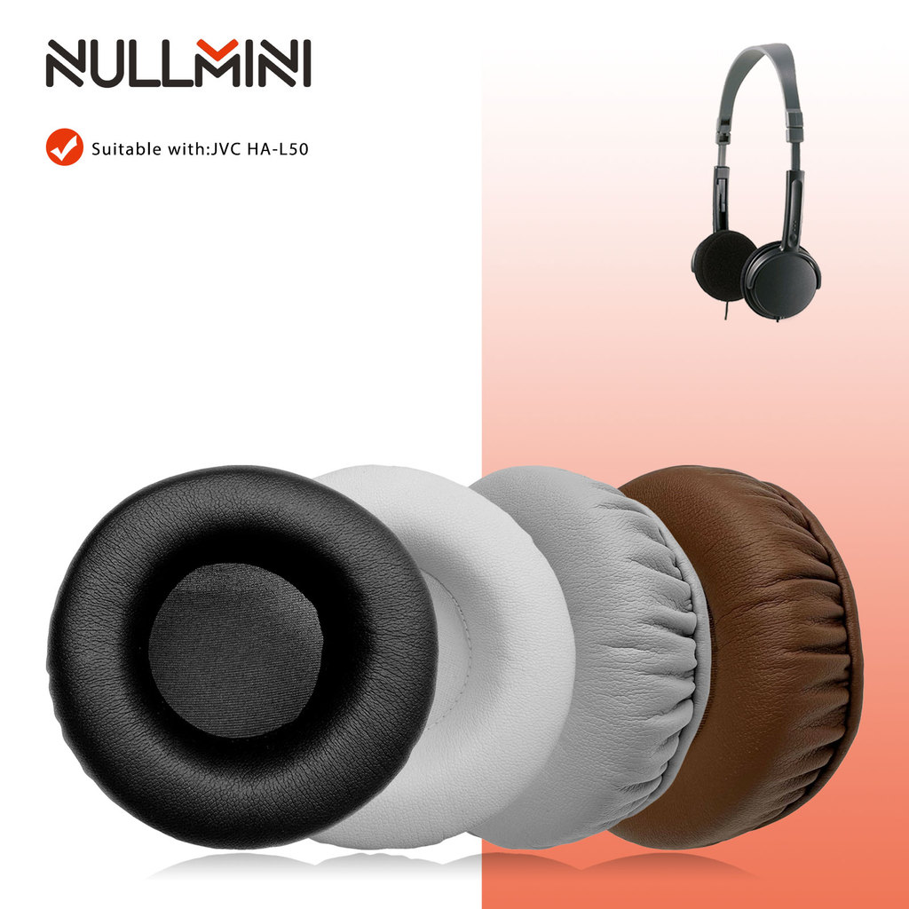 NullMini เปลี่ยนแผ่นรองหูฟังสําหรับ JVC HA-L50 หูฟังแผ่นรองหูฟัง Earmuffs ชุดหูฟัง