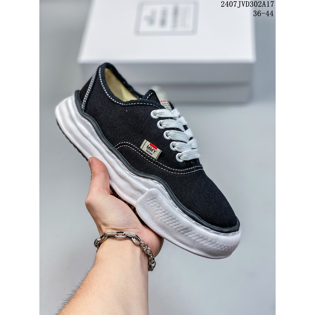 รองเท้าผ้าใบ Maison MIHARA YASUHIRO Wayne หนังและผ้าใบ สำหรับผู้หญิง