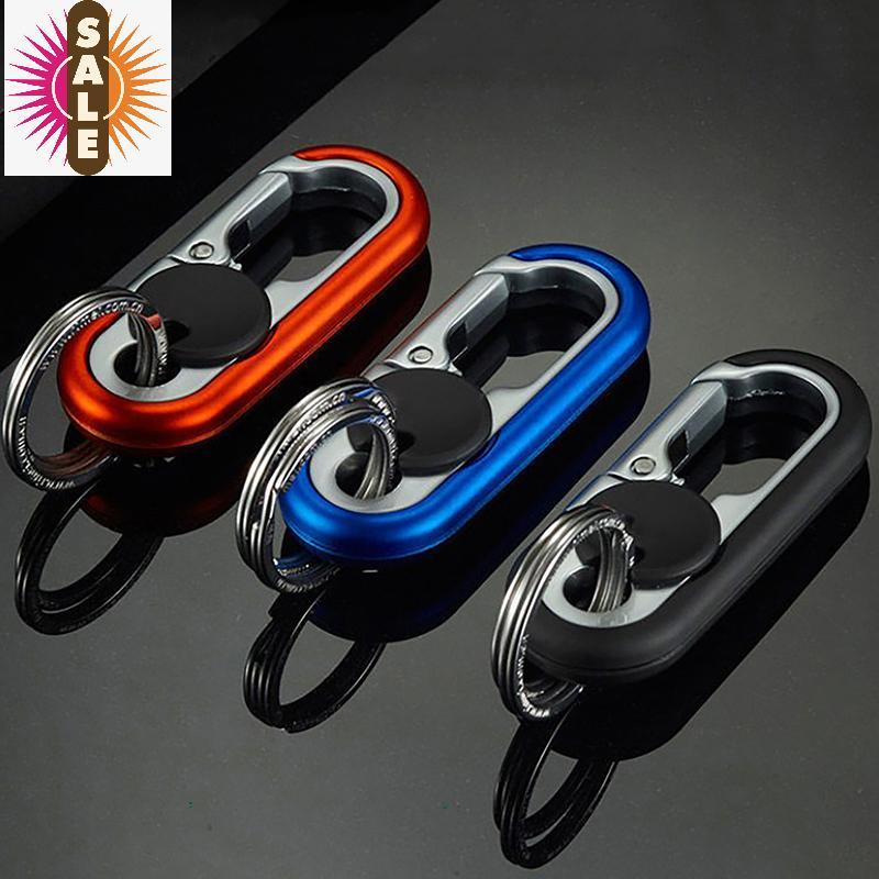 Ap พวงกุญแจรถ Creative Key Holder ผู้ชายแฟชั่น Camping ปีนเขาโลหะแหวนรถจัดแต่งทรงผม Auto Car พวงกุญแ