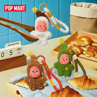 POP MART Twinkle Twinkle Savor the Moment Series- Fresh-baked Mini Cookies Plush Pendant Blind Box (Whole Set) Action Toys Collectable Figure Birthday Gift Kid Toy