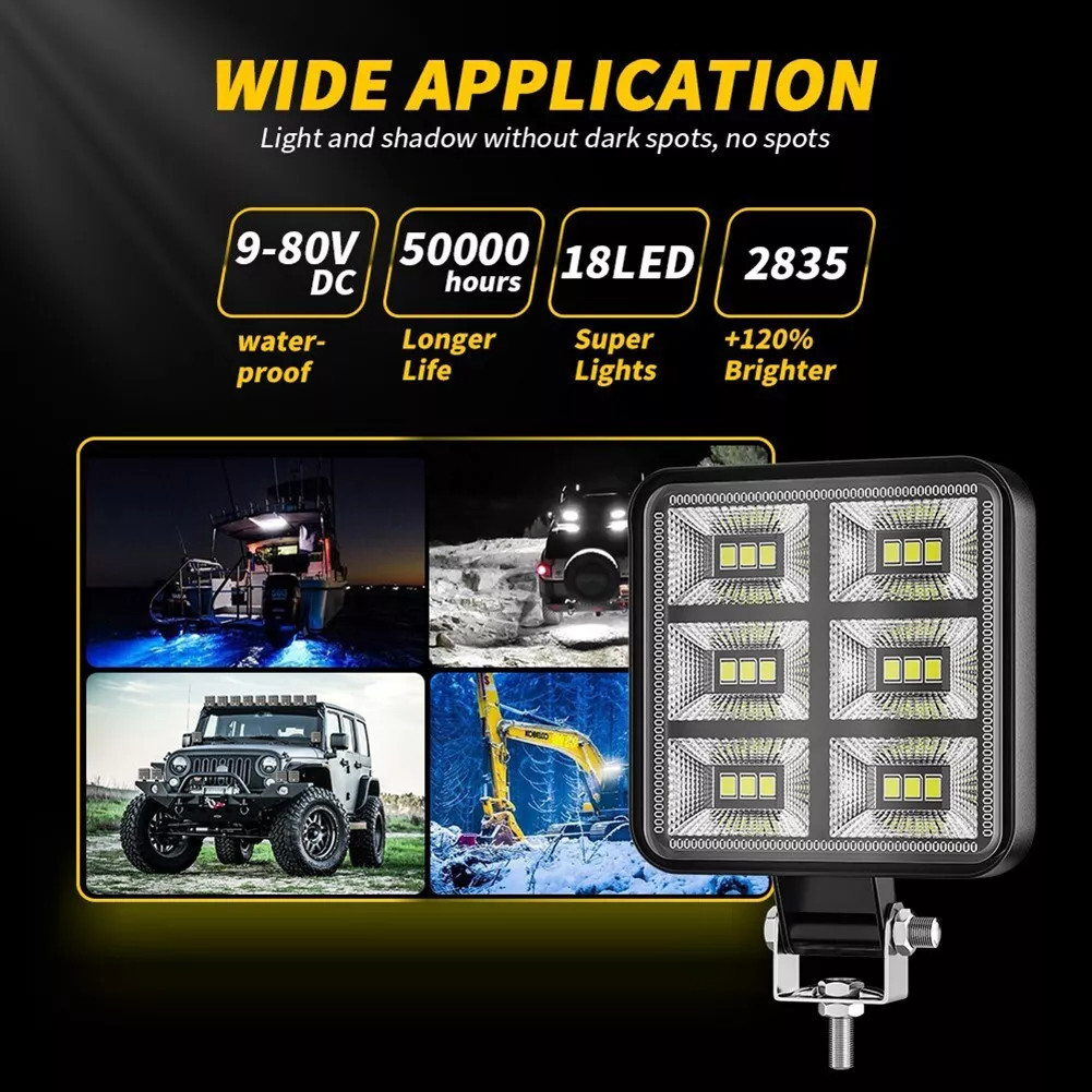 Domura สปอตไลท์รถยนต์ LED Floodlight IP65 Cool White 12W - D98