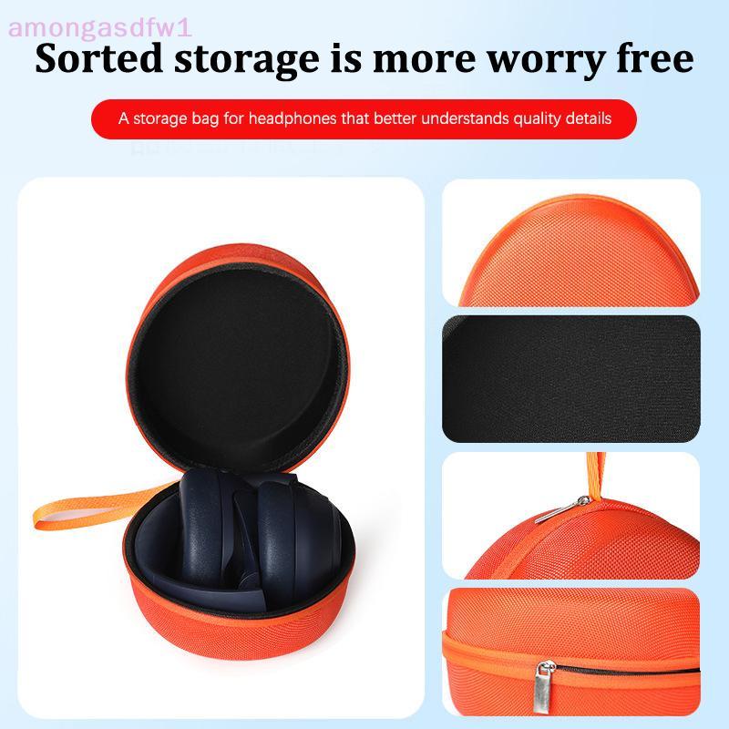 Amongassdfw1 แบบพกพา EVA กระเป๋าสําหรับ QCY H3/H4/Edifier/ WH-1000XM5 หูฟังกระเป๋าเดินทางกระเป๋าถือห
