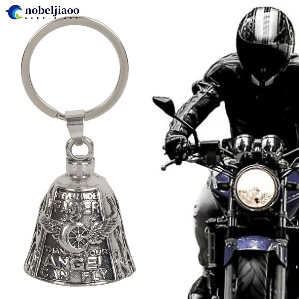 NOBELJIAOO รถจักรยานยนต์ Letter Bell Biker ขี่ Bell อุปกรณ์ตกแต่งรถจักรยานยนต์สําหรับ Biker Riders จ