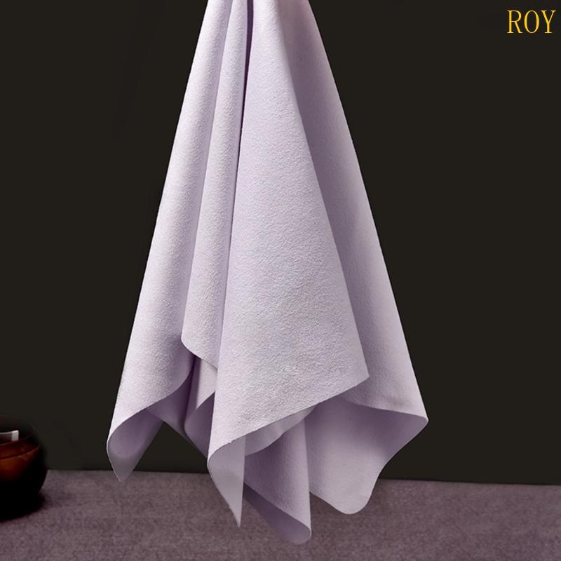 ROY Professional ป้องกันหน้าจอ Chamois ผ้าทําความสะอาดสําหรับเลนส์แว่นตาหน้าจอบ้านกระจกรถยนต์และมากก
