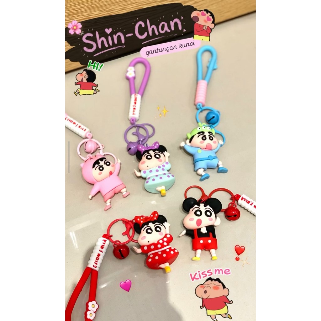 GANTUNGAN SINCHAN BELL KEYCHAIN AW 0603232