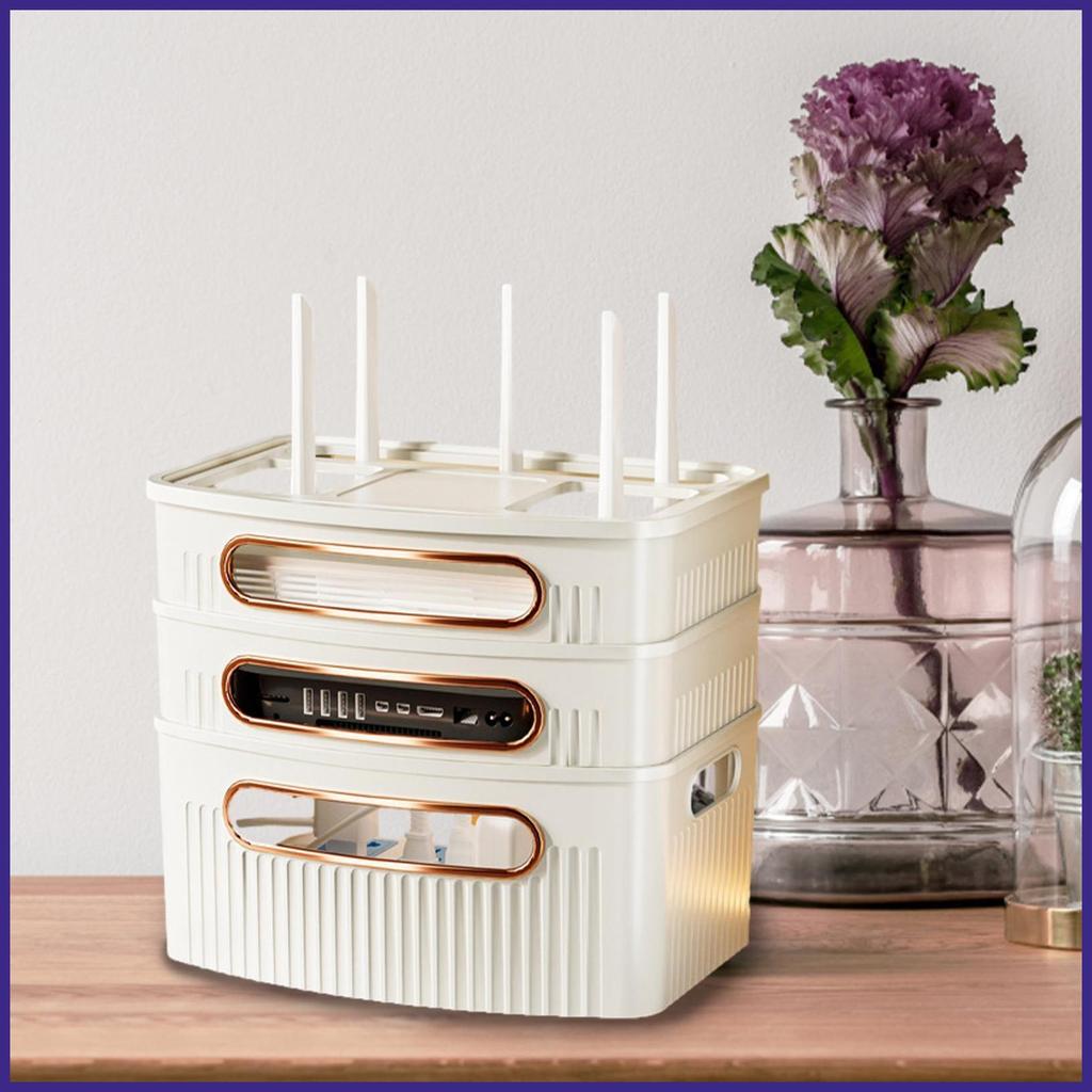 Wifi Router Hider Wifi Router Storage Holer Reusable WiFi โมเด็มชั้นวาง WiFi Router กล่องเก็บสําหรับ