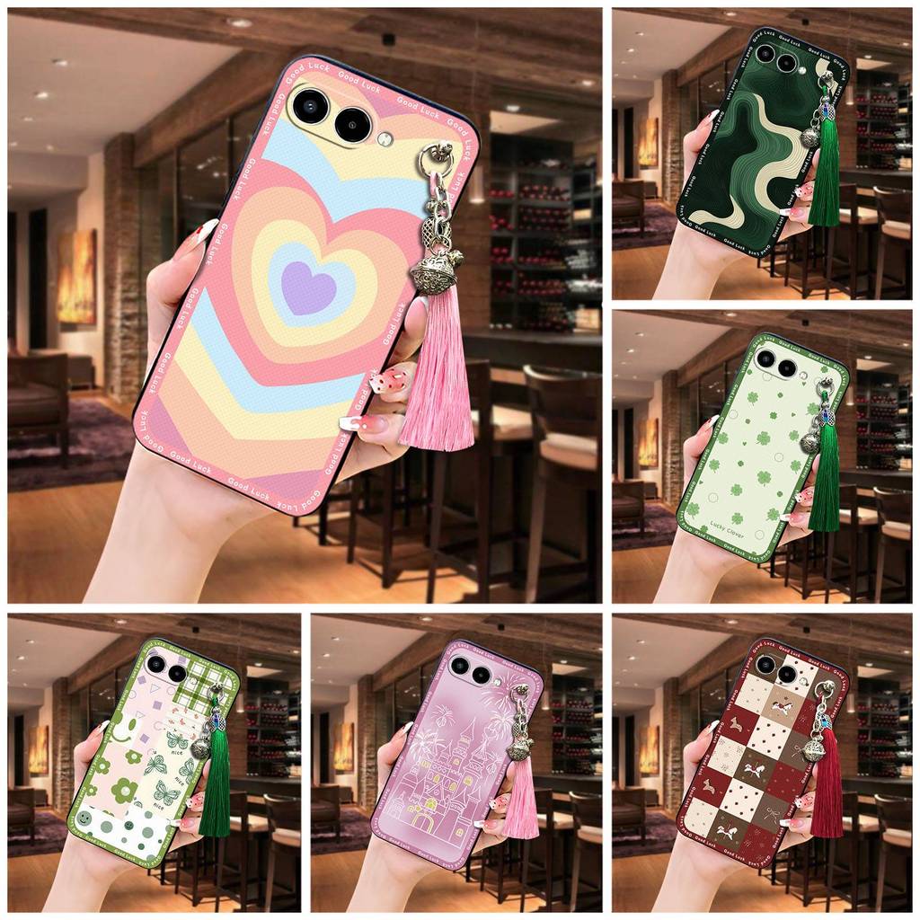 พู่ Bell เคสโทรศัพท์สําหรับ TCL T-Mobile Revvl8/T Phone3 Dirt-resistant Graffiti ป้องกัน Anti-knock 