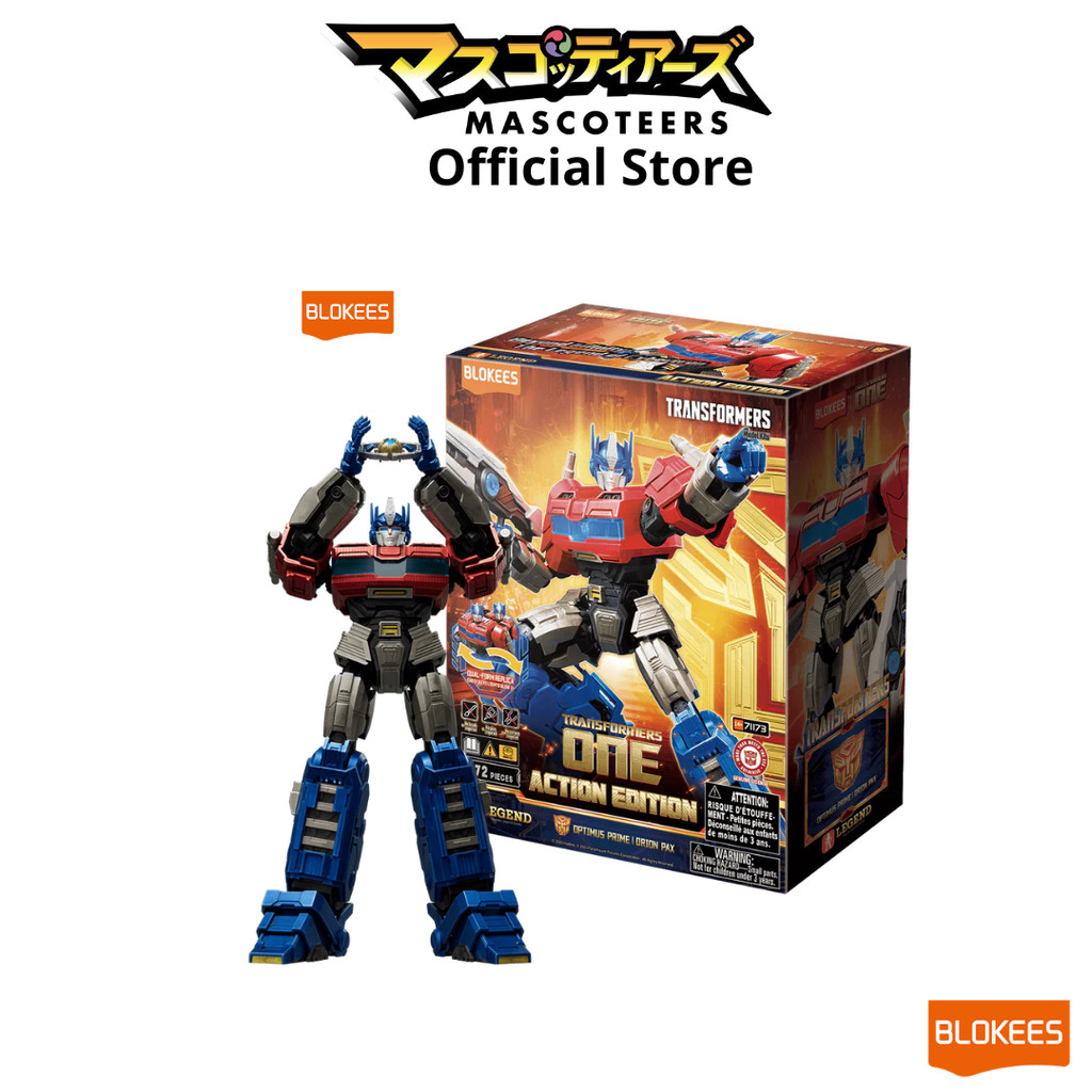 BLOKEES Transformers 71173 - Action Edition 04 - ONE - Optimus Prime (20cm) (Model Kit-Luminous Eyes）