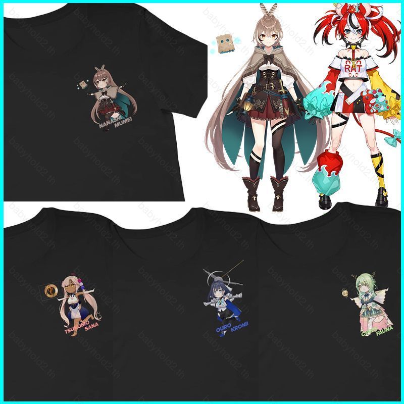 เสื้อยืดกราฟิก Mumei Ceres Kronii แบบ_unisex_พร้อมไซส์ใหญ่สำหรับทุกคน