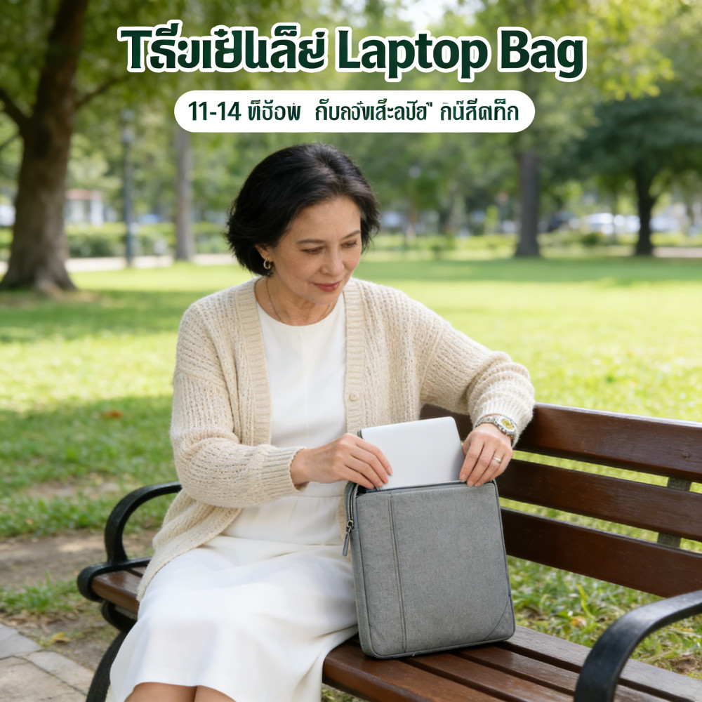 กระเป๋า Pad 11 นิ้ว กระเป๋า ใส่ แล็ปท็อป แท็บเล็ต Notebook 14 มีหูหิ้ว กันน้ำ