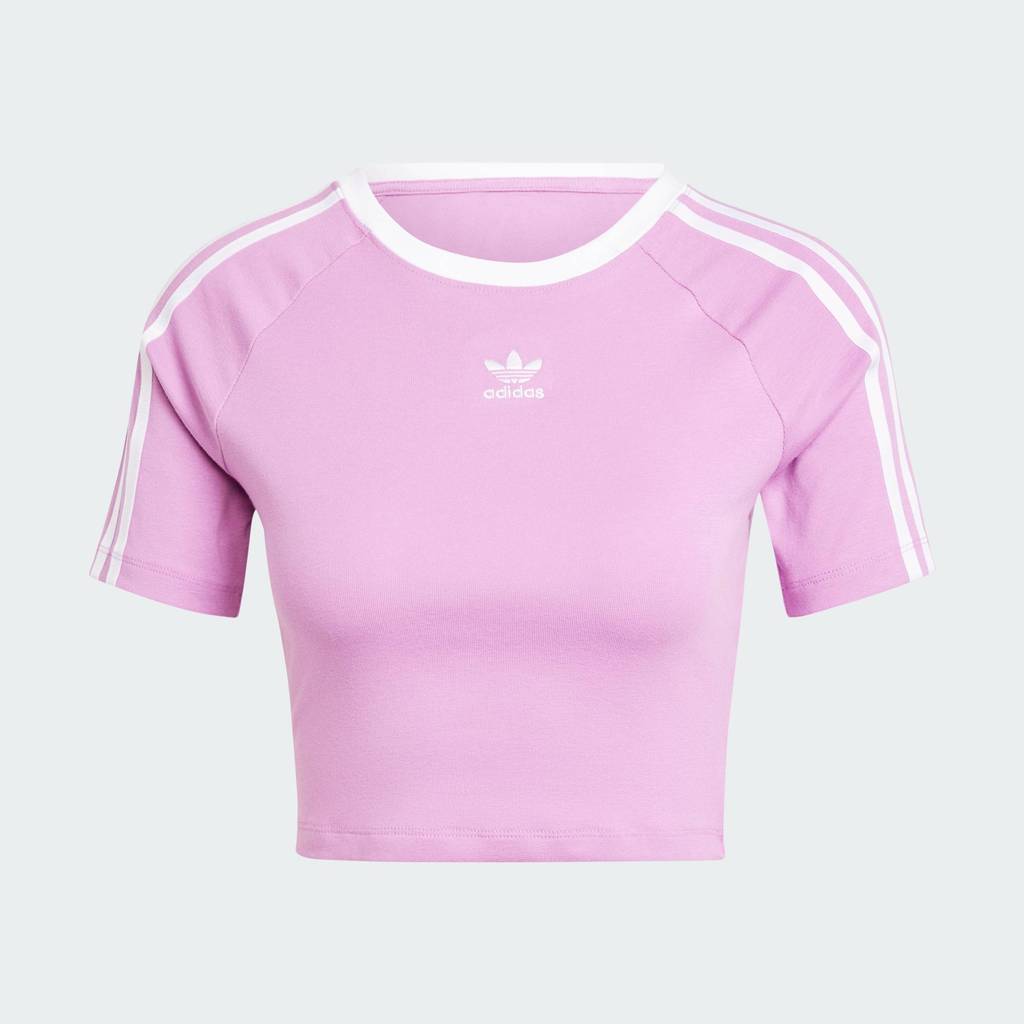 adidas Lifestyle 3-Stripes Baby Tee Women Purple IY4753