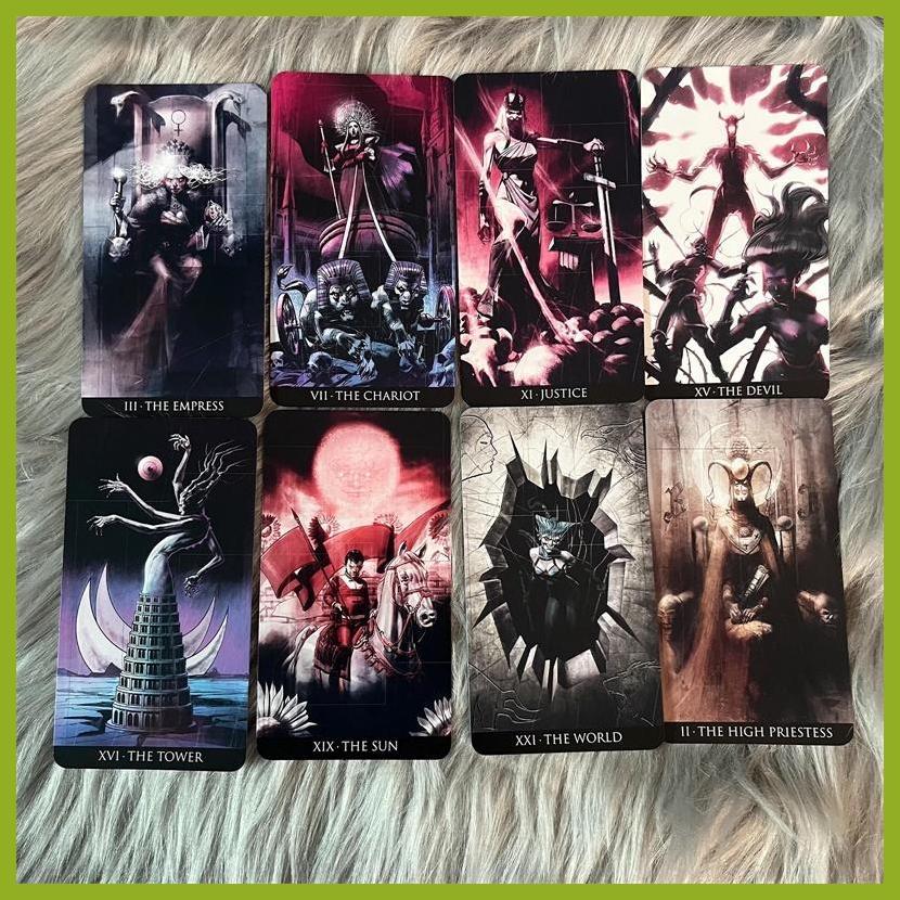 สําหรับไพ่ทาโรต์ INFUBUS Tarot Deck น่ากลัวตัวเลขรูปแบบของเล่นโต๊ะ 78 แผ่น Fortune Oracle Deck สําหรับเยาวชนผู้ใหญ่ antirtth