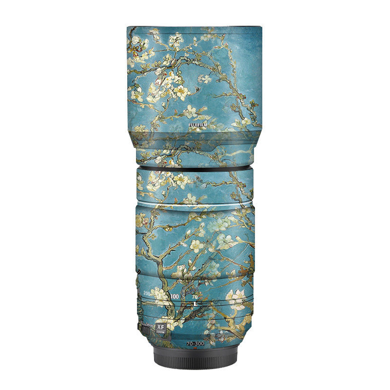 เหมาะสําหรับสติกเกอร์เลนส์ Fuji XF70-300F4-5.6 ฟิล์มป้องกันแบบรวมทุกอย่างคาร์บอนไฟเบอร์สีดํา