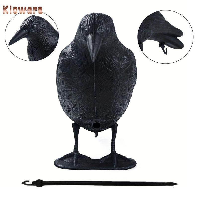 [Kloware] Crow เครื่องประดับฮาโลวีน Crow ของขวัญไล่นกตกแต่ง Black Crow Crow ตุ๊กตาสําหรับปาร์ตี้ Pat