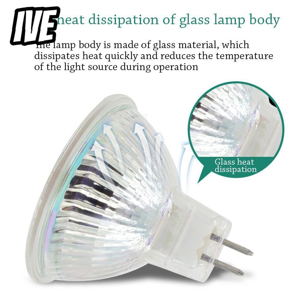 IVEYOUNG หลอดไฟ LED สีขาว 220V/12V 5W/3W Mini MR11/MR16/GU10