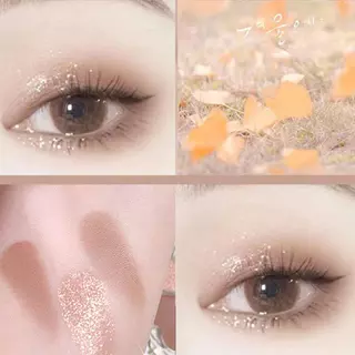 LEIXINA อายแชโดว์ 4 สี ติดทนนาน กันน้ำ ไม่ซีดจางง่าย พาเลทอายแชโดว์ พาเลทอายแชโดว์กลิตเตอร์ WAVETH