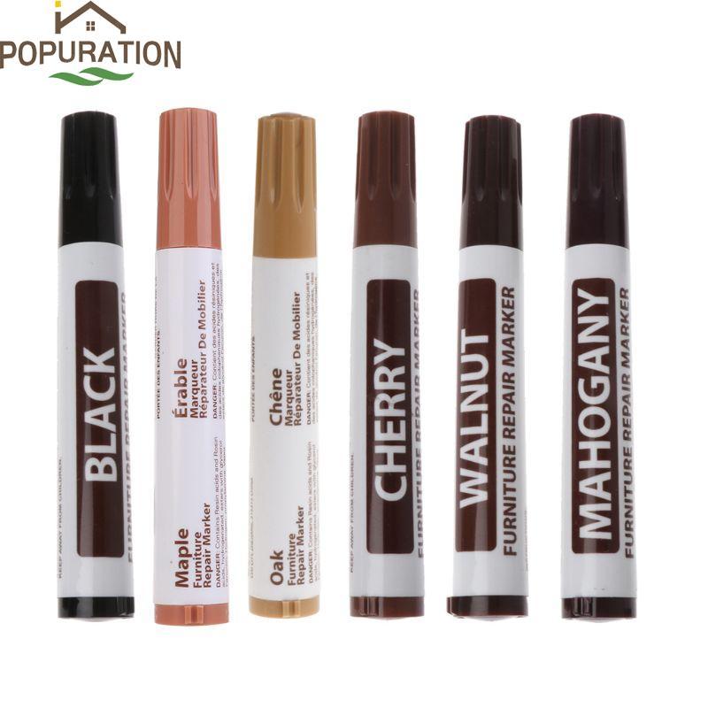 POP Stain Touch-Up Restore Marker เฟอร์นิเจอร์ชั้นปากกา Scratch Repair Marker Wax Sticks สําหรับช่าง