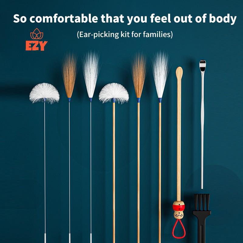 EZY 10 ชิ้น/เซ็ตหู Piing เครื่องมือในครัวเรือนหูช้อน Goose Feather Sti Professional หูขุดเครื่องมือหู Piing เครื่องมือใหม่