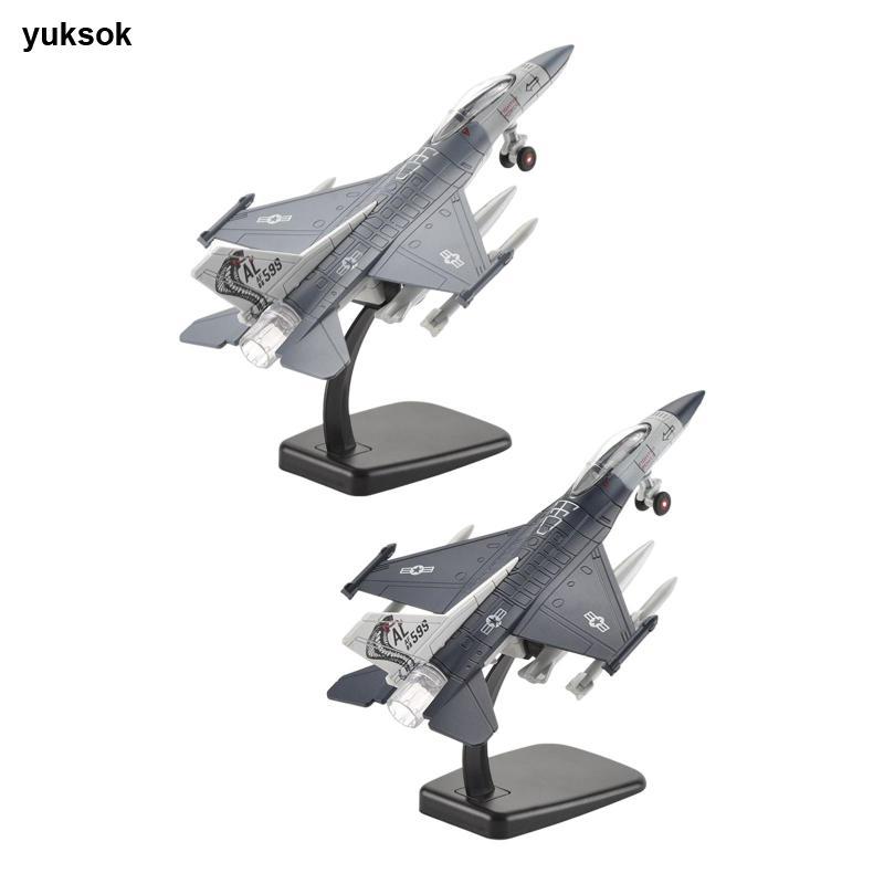 [yuksok] 1/72 F16 Soufa Fighter รุ่นเครื่องบินDiecastของขวัญพร้อมขาตั้งสําหรับชั้นวางหนังสือห้องนั่ง
