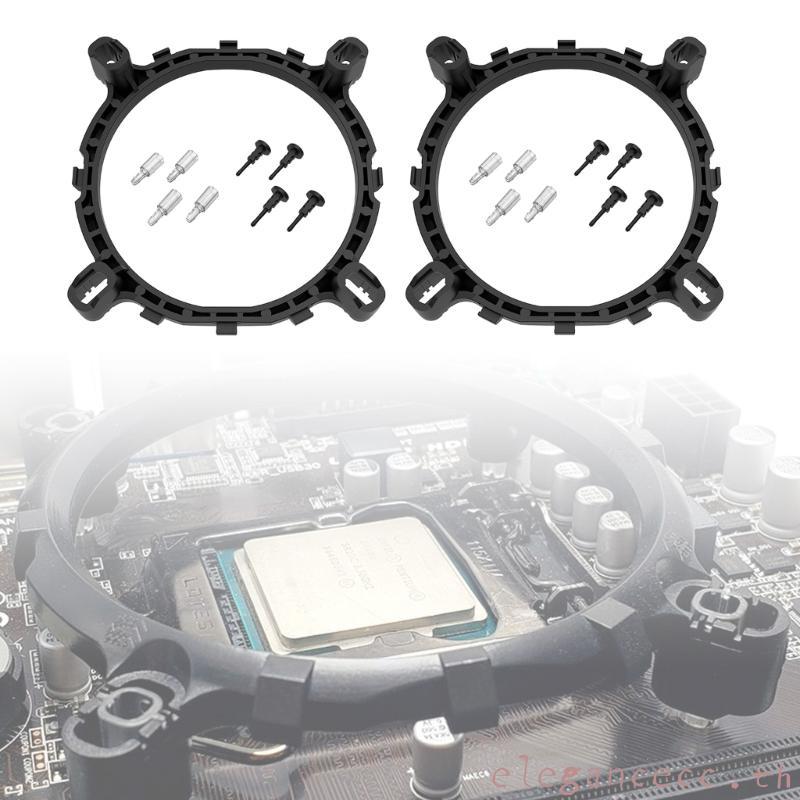 ELEGAN CPU Cooler พัดลมวงเล็บฮีทซิงค์ฐานสําหรับ Intel12th LGA1366 LGA1700 LGA1200 1200 CPU เมนบอร์ดพ