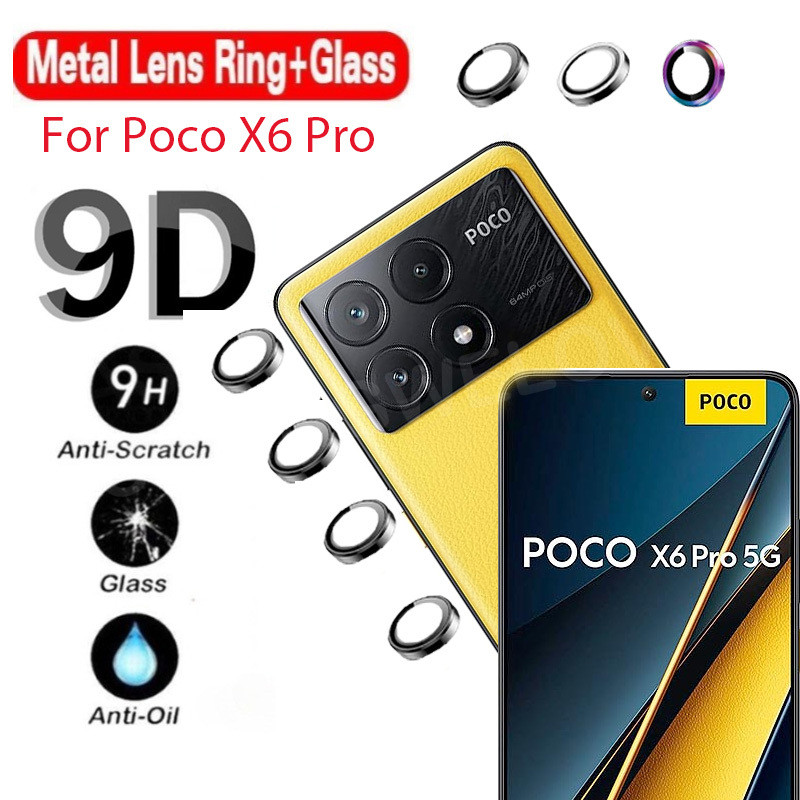 ป้องกันหน้าจอสําหรับ POCO X6 Pro F6 Pro K70 Pro K70E K70Pro Pro Ultra 4G 5G ตําแหน่งโลหะกล้องกลับเลน